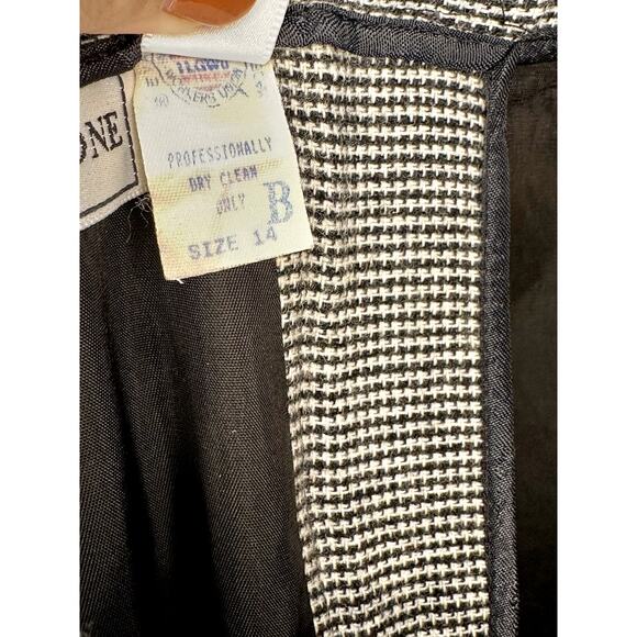 Evan Picone Vintage Houndstooth Pencil Suit Skirt sz 14 - Picture 4 of 4